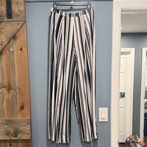 Black and White Striped Pants